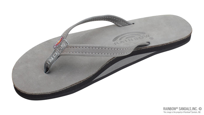 Single Arch Narrow Strap Sandals - Grey