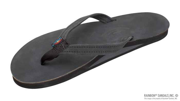 Single Arch Narrow Strap Sandals - Premier Black
