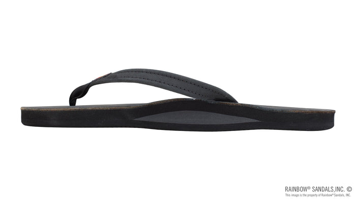 Single Arch Narrow Strap Sandals - Premier Black
