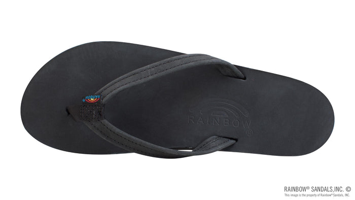 Single Arch Narrow Strap Sandals - Premier Black