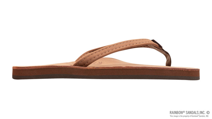 Single Arch Narrow Strap Sandals - Redwood