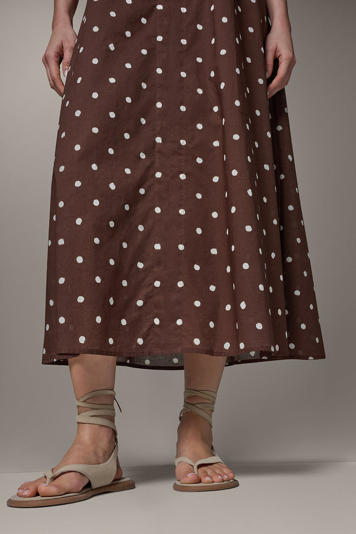 SLEEVELESS MAXI CUTOUT DRESS