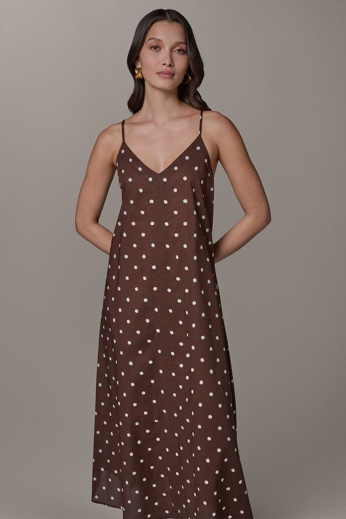SLEEVELESS MAXI CUTOUT DRESS