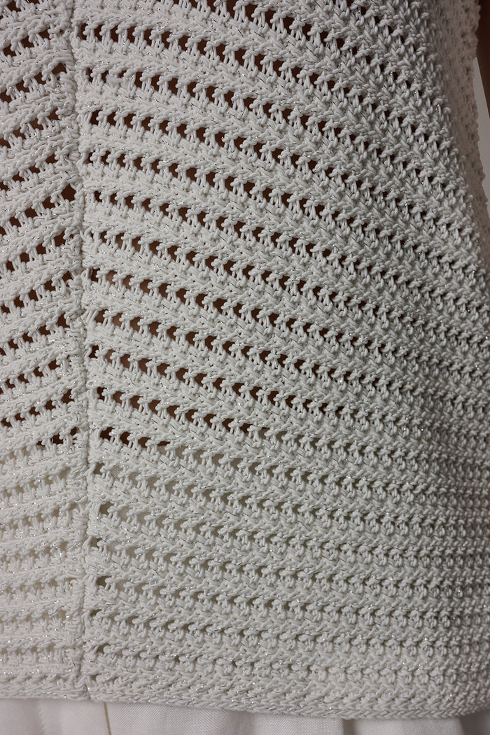 SLEEVELESS METALLIC SWEATER TANK