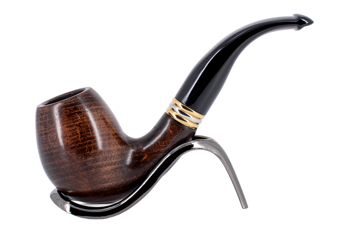 Smoke-King 9mm Brown Beechwood Pipe - Bent