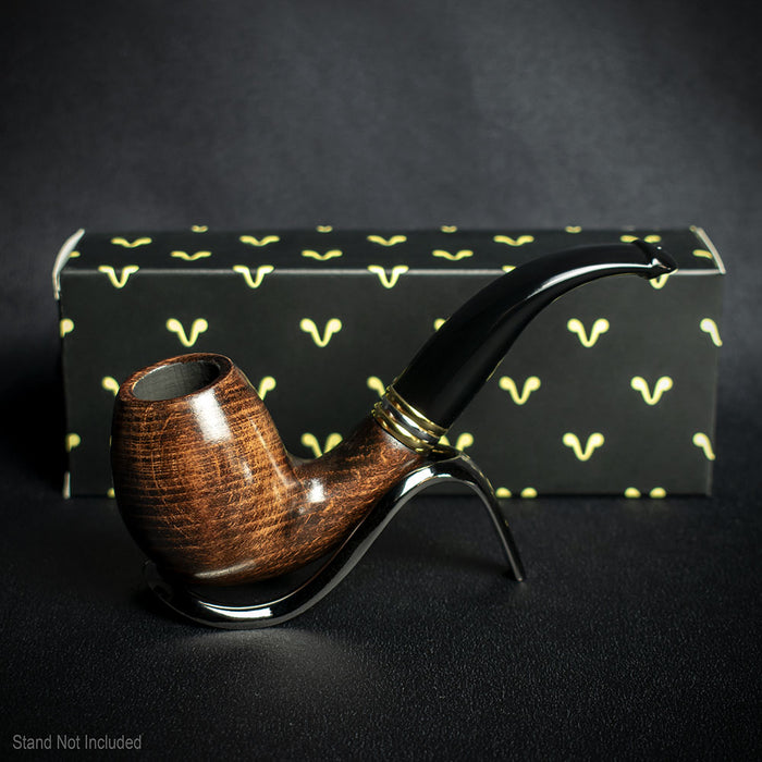 Smoke-King 9mm Brown Beechwood Pipe - Bent
