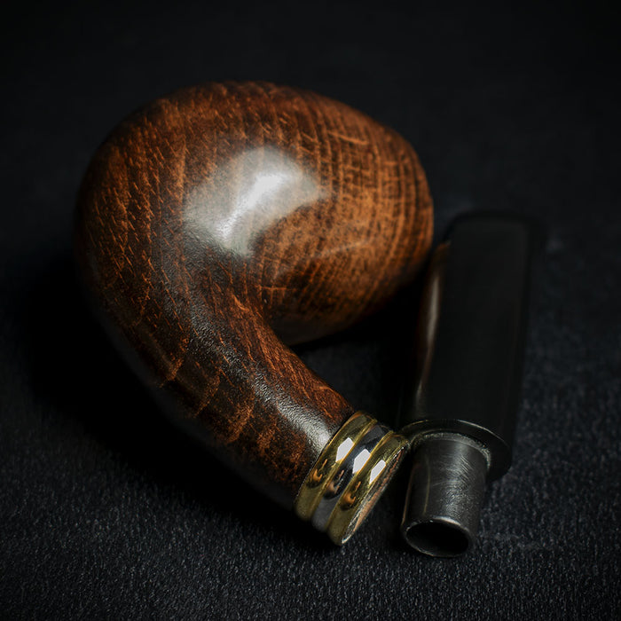 Smoke-King 9mm Brown Beechwood Pipe - Bent