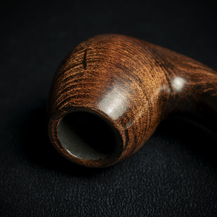 Smoke-King 9mm Brown Beechwood Pipe - Bent