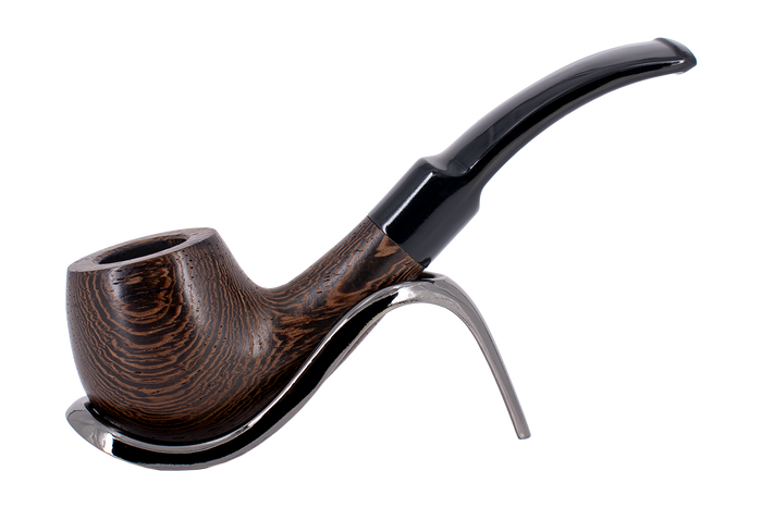 Smoke-King 9mm Brown Wenge Wood Pipe - Bent