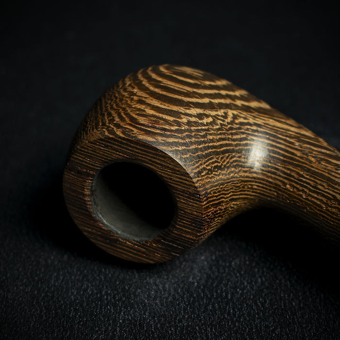 Smoke-King 9mm Brown Wenge Wood Pipe - Bent