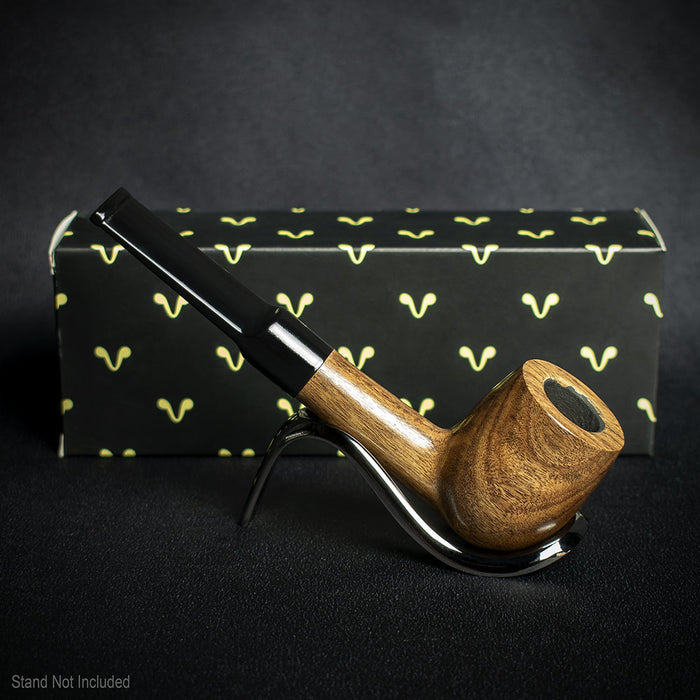 Smoke-King 9mm Cashew Wood Pipe - Straight Billiard