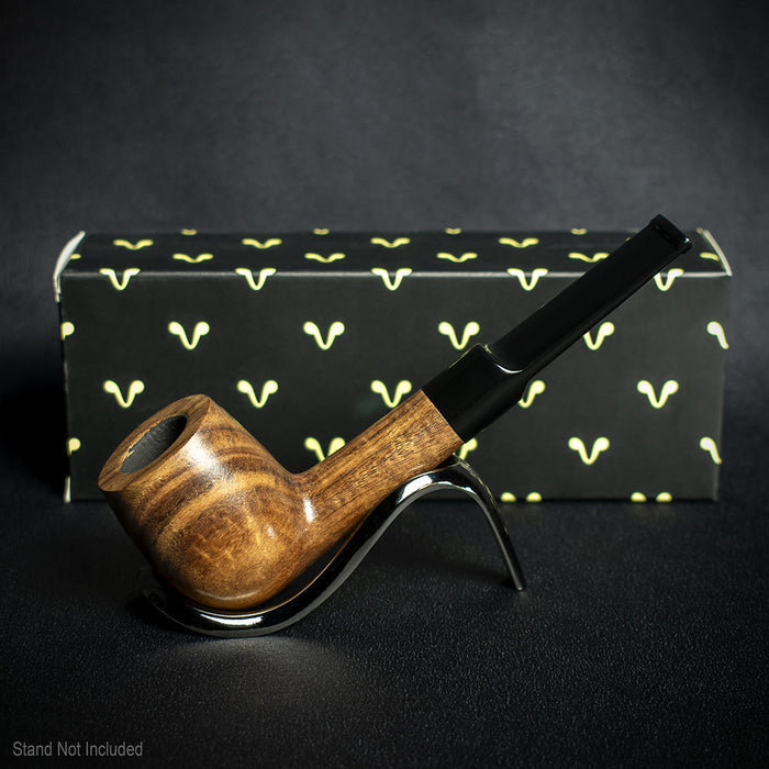 Smoke-King 9mm Cashew Wood Pipe - Straight Billiard