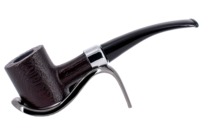 Smoke-King 9mm Rosewood Pipe - Curved Rustic
