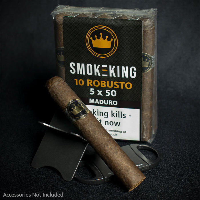 Smoke-King New World Nicaraguan Robusto Maduro Cigars -10 Bundle