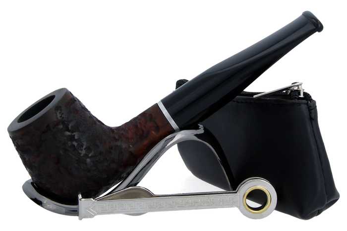 Smoke-King Pipe Smoker's Starter Kit - Black Leather Pouch