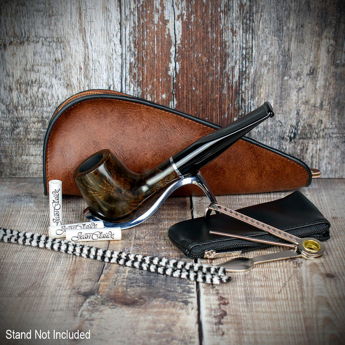 Smoke-King Pipe Smoker's  Starter Set - Brown Leather Pouch