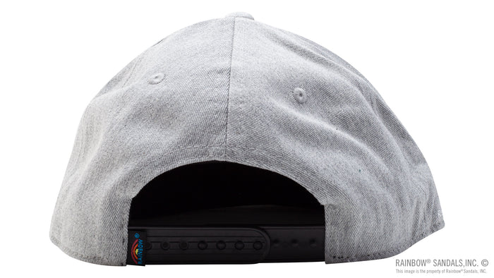 Snap-Back Trucker Hat - Graphite - White Rainbow Sandals Circle Logo