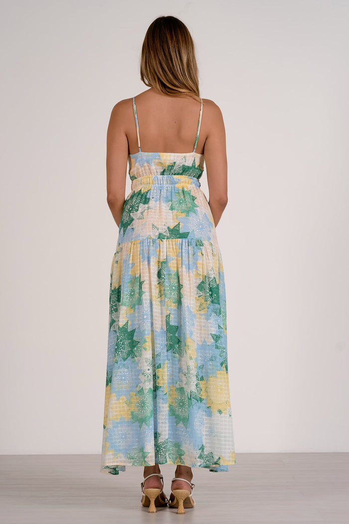 Spaghetti Strap Maxi Dress - Mint Crochet