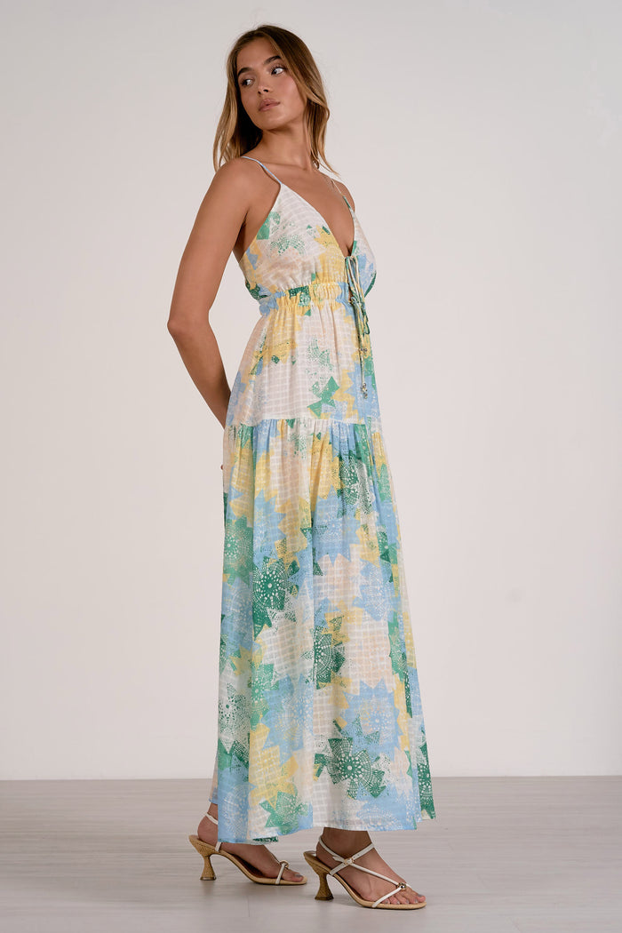 Spaghetti Strap Maxi Dress - Mint Crochet