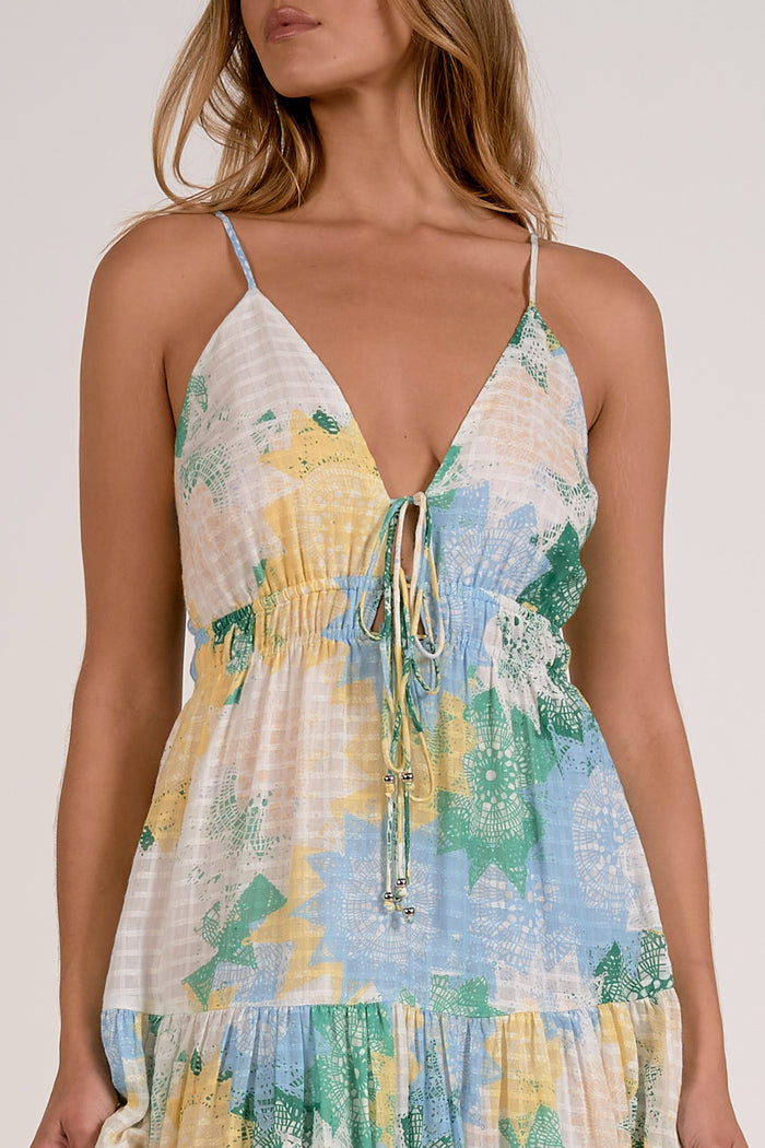 Spaghetti Strap Maxi Dress - Mint Crochet