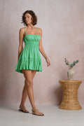 Spaghetti Strap Mini Dress - Jade