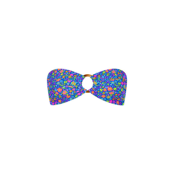 Strapless Bandeau Top - Electric Bloom