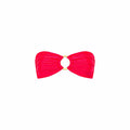Strapless Bandeau Top - Neon Rose Shimmer