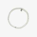 Stretch Bracelet - Coated Hematite - Cream