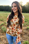 Sunflower Shine Mesh Top
