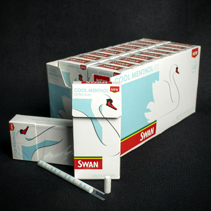 Swan Cool Menthol Extra Slim Filter Tips - 20 x 120 Pack (2400)