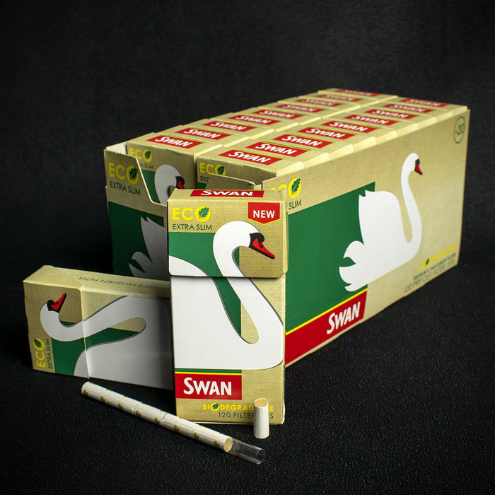 Swan Eco Extra Slim Filter Tips - 20 x 120 Packs (2400)