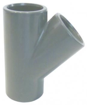 Teu PVC 45 de grade 63 mm PN16