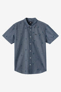 Topside Chambray Standard Short Sleeve Button-Down Shirt - Chambray