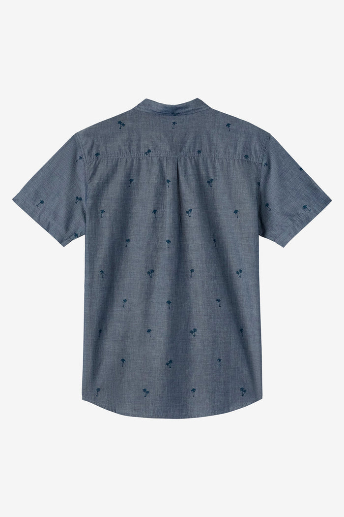 Topside Chambray Standard Short Sleeve Button-Down Shirt - Chambray
