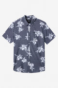 Traveler UPF Traverse Slub Relaxed Short Sleeve Button-Down Shirt - Graphite