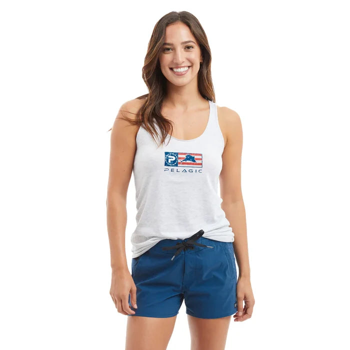Traverse Board Shorts - Solid - Smokey Blue