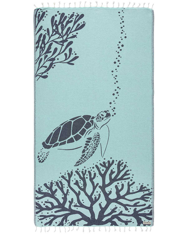 Turkish Towel - Bubbles Turtle (Seaglass)