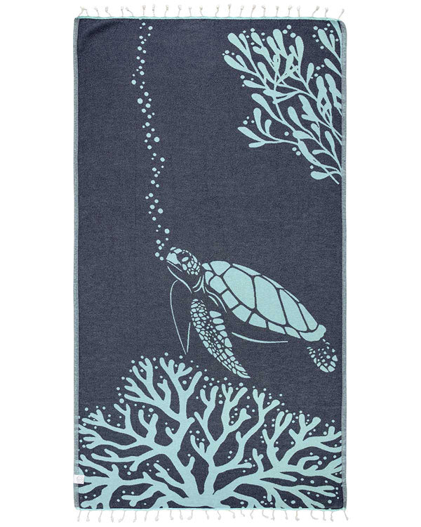 Turkish Towel - Bubbles Turtle (Seaglass)