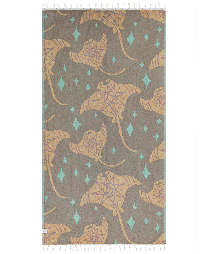 Turkish Towel - Sea Devils (Natural)