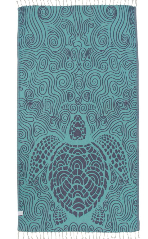 Turkish Towel - Swirl Turtle (Mint)