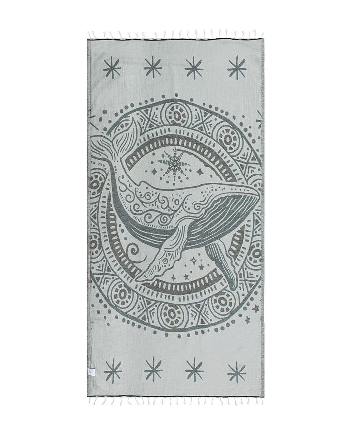 Turkish Towel - Ziggy the Whale (Legion Blue)