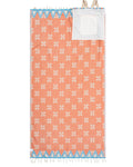 Turkish Towel Bag - Nori (Coral)