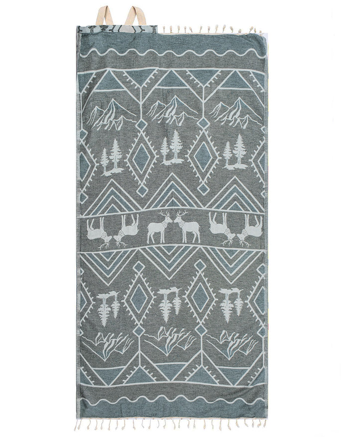 Turkish Towel Bag - Rocky (Ice Blue)