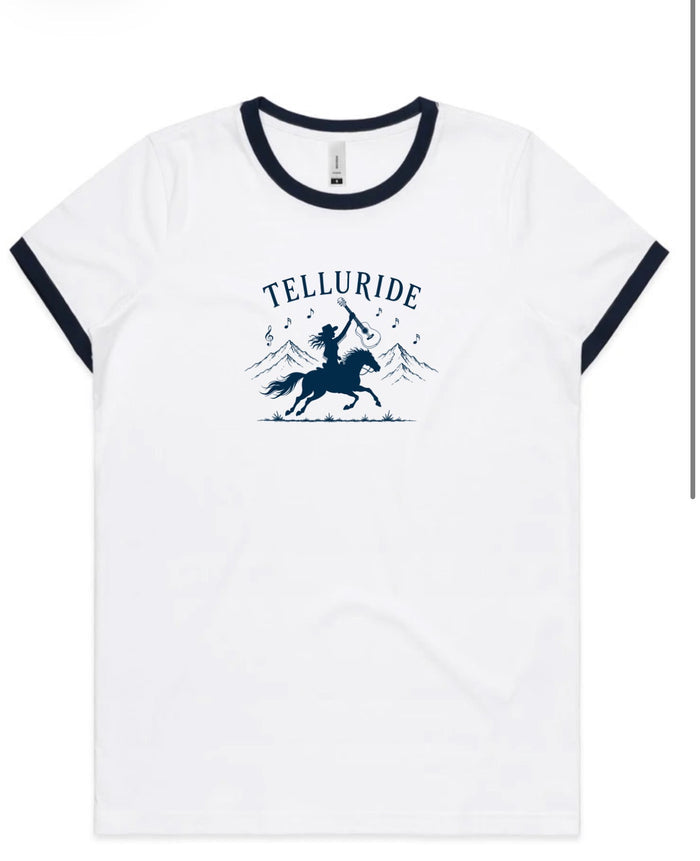 Two Skirts Telluride Blue Tee