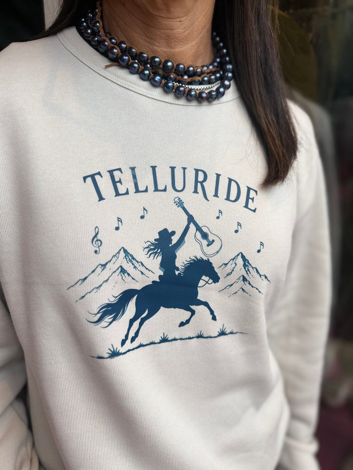 Two Skirts Telluride Blues Sweatshirt