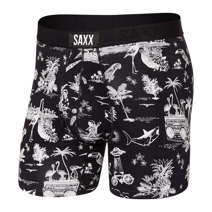 Ultra 5" Boxer Brief - Black Astro Surf and Turf