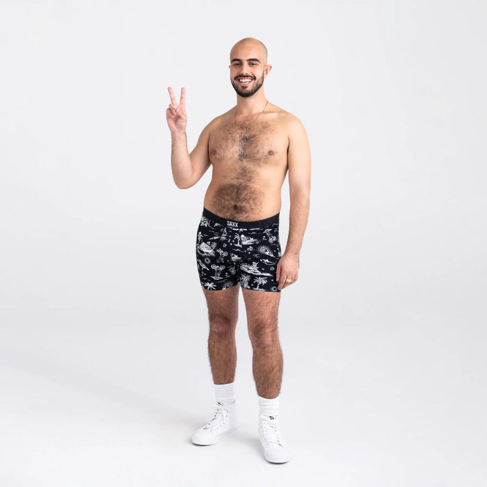 Ultra 5" Boxer Brief - Black Astro Surf and Turf