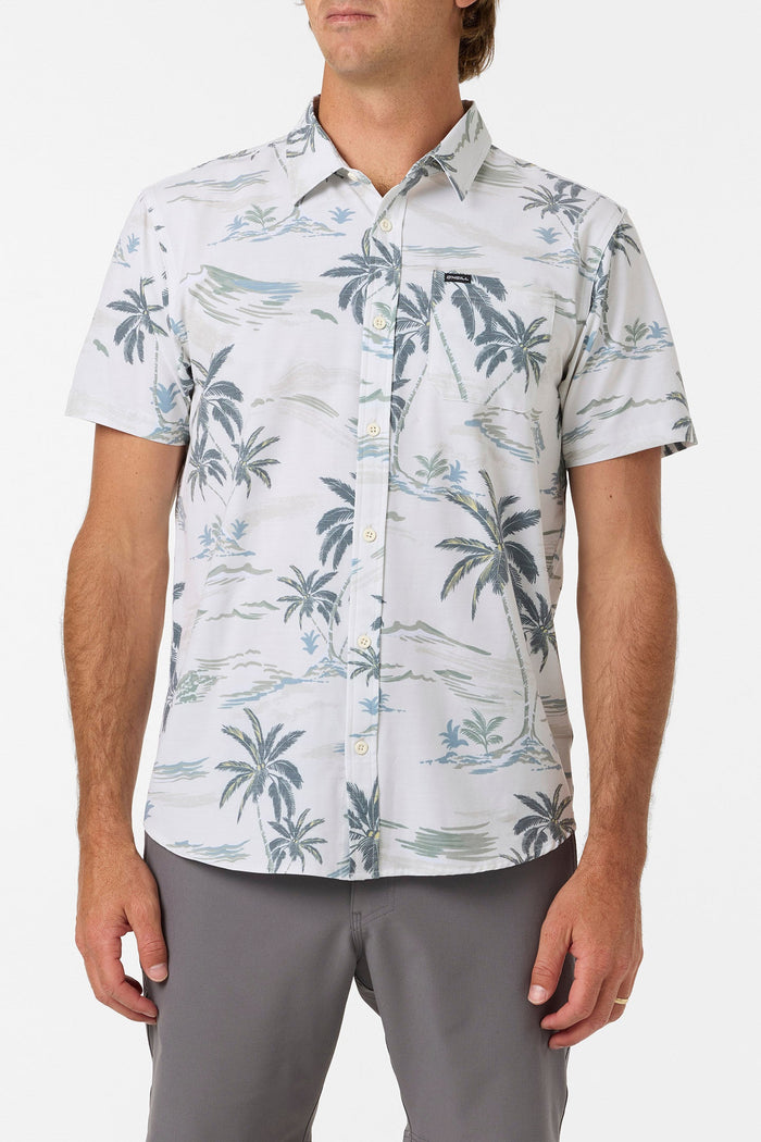 UPF Slub Standard Short Sleeve Button-Down Shirt - Tofu 2