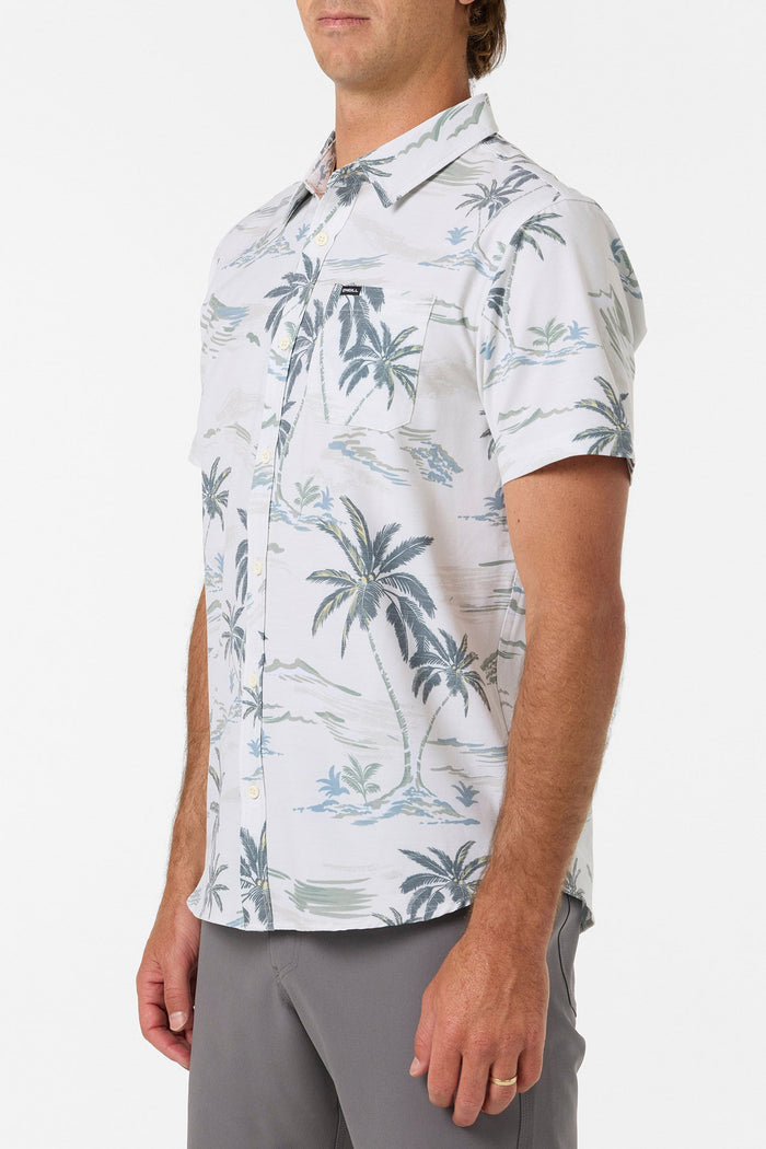 UPF Slub Standard Short Sleeve Button-Down Shirt - Tofu 2