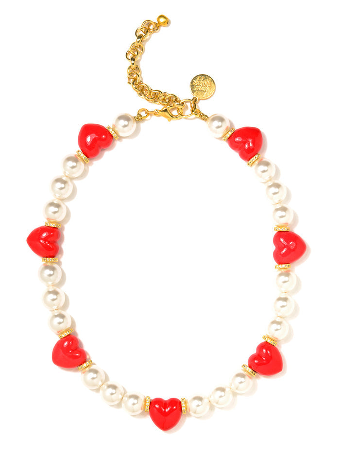 VA Heart to Heart Pearl Necklace